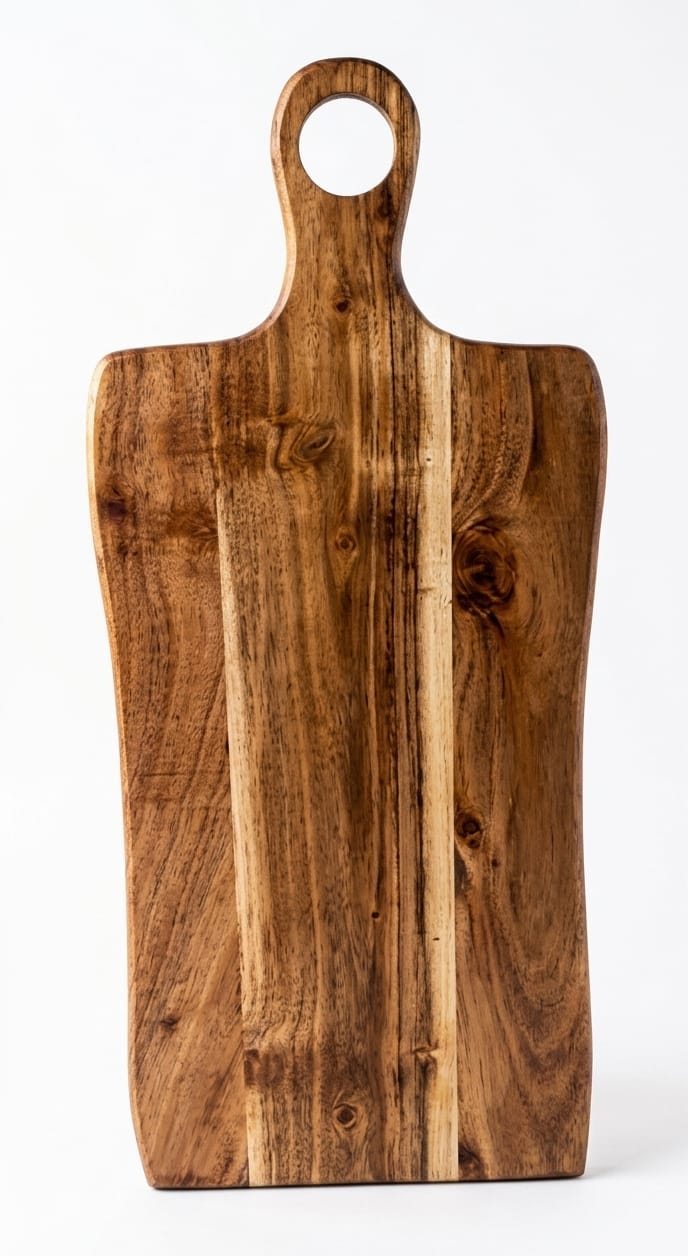 Paddle chopping board front view