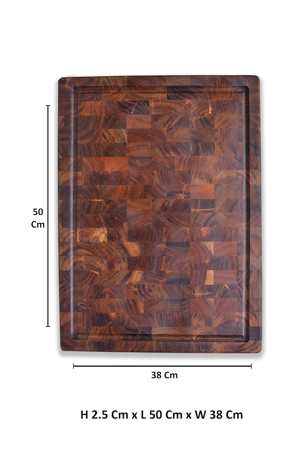 End-grain board dimensions