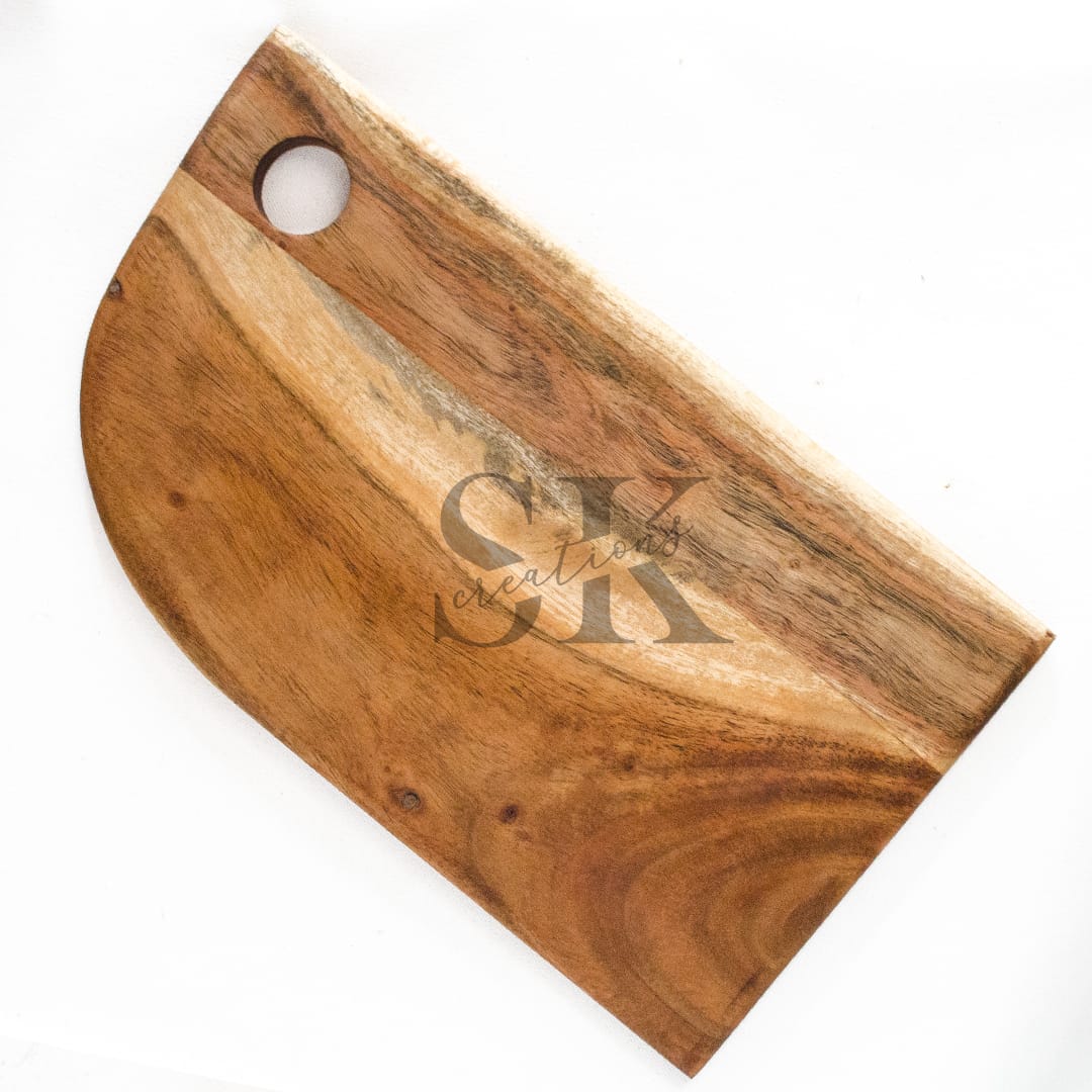 Acacia Wooden Chopping Board with Hanging Hole view 2