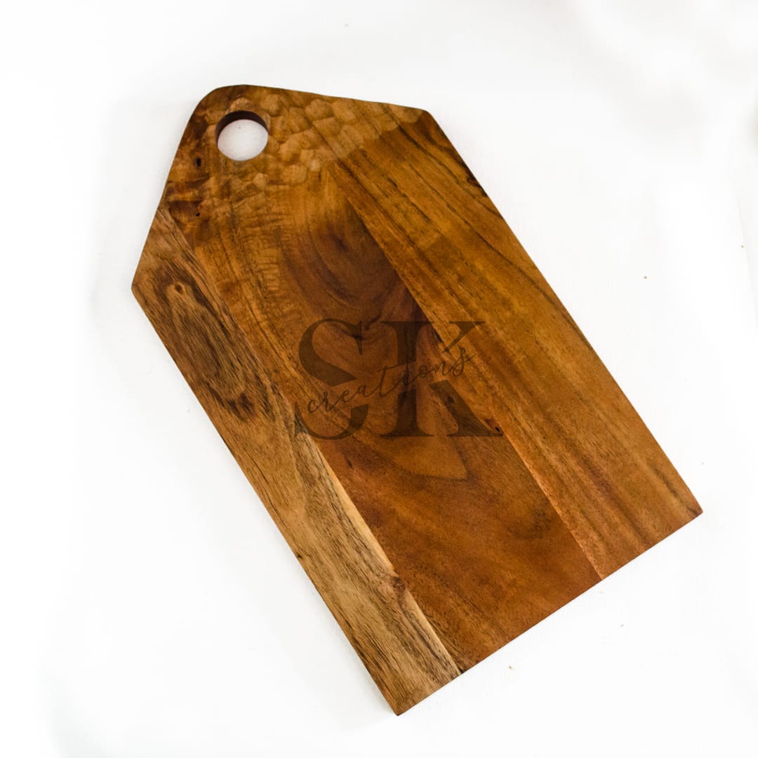 Acacia Wooden Chopping Board with Hanging Hole – Large view 2