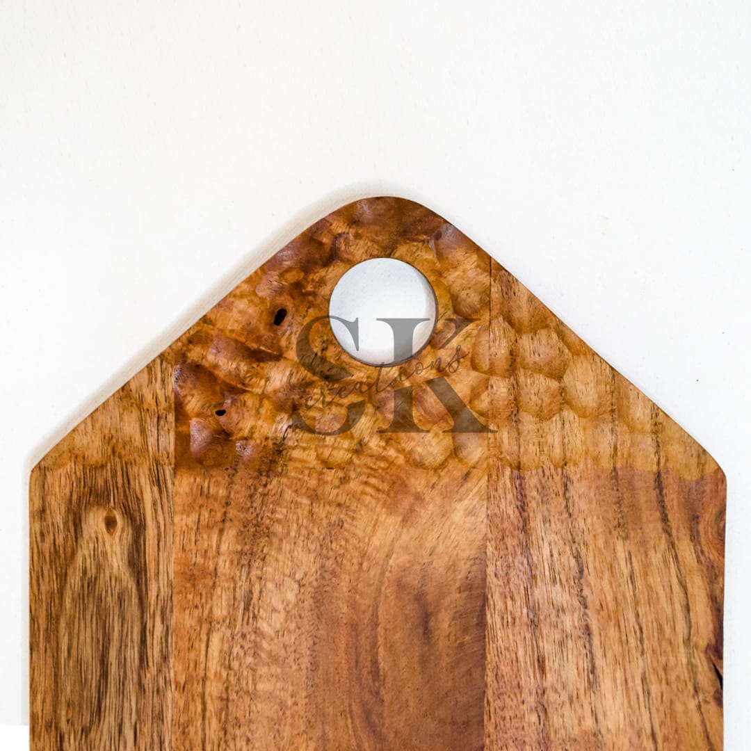 Acacia Wooden Chopping Board with Hanging Hole – Large view 3
