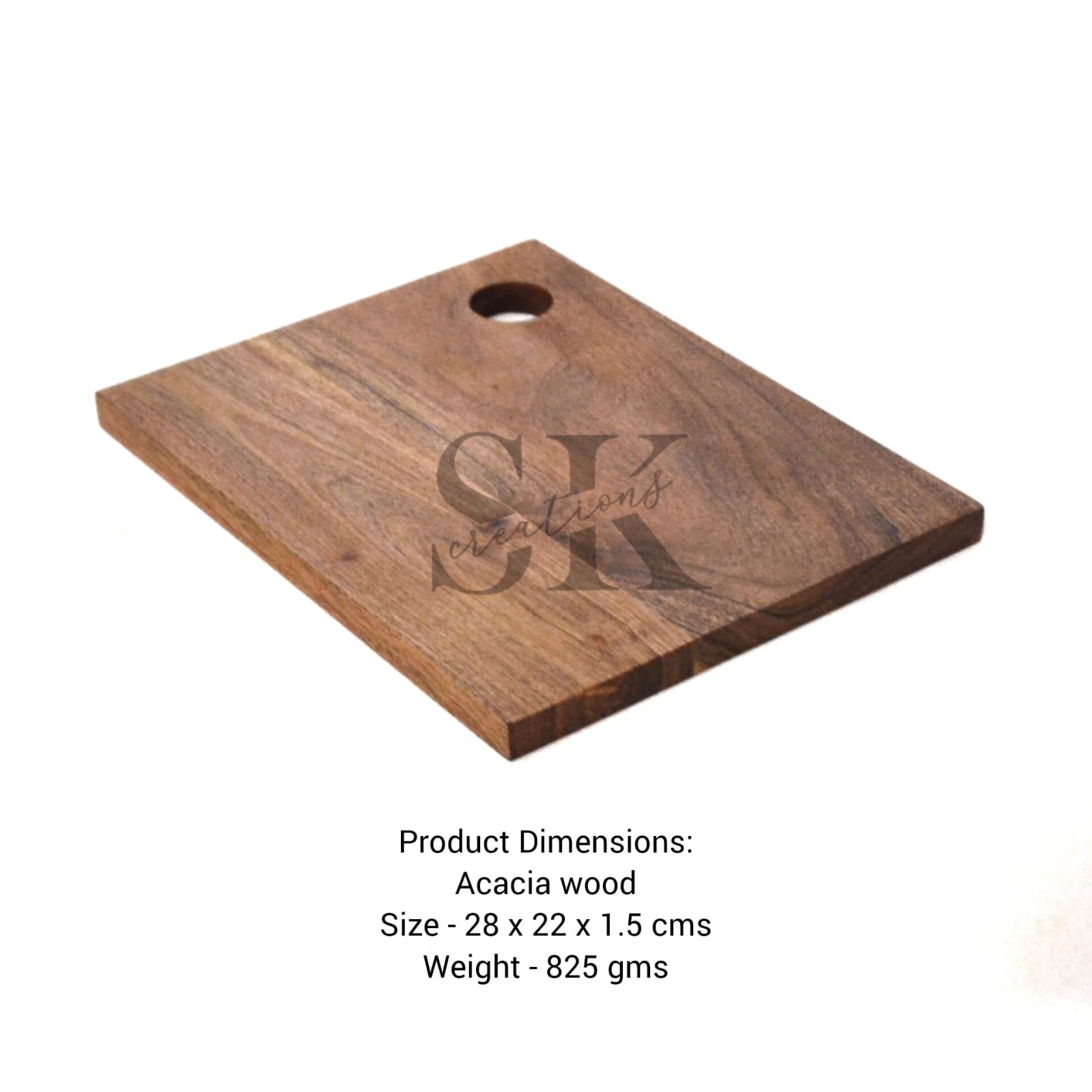 Acacia Wooden Chopping Board with Hanging Hole – Set of 3 view 2