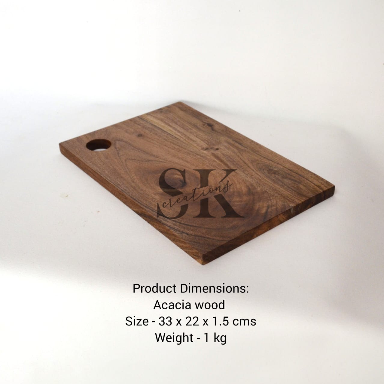 Acacia Wooden Chopping Board with Hanging Hole – Set of 3 view 4