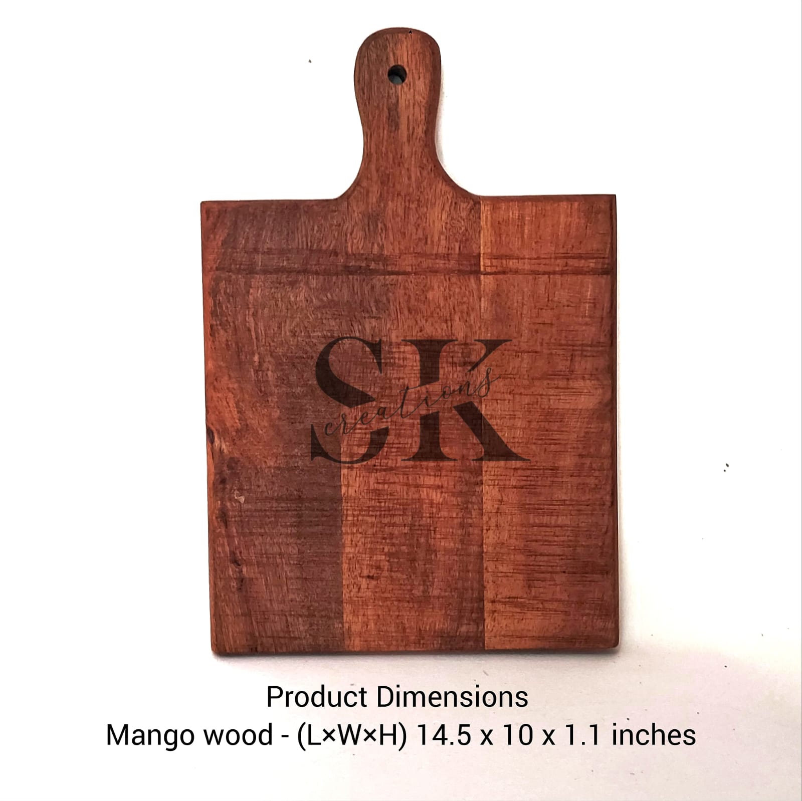 Mango Wooden Chopping Board with Paddle Handle
