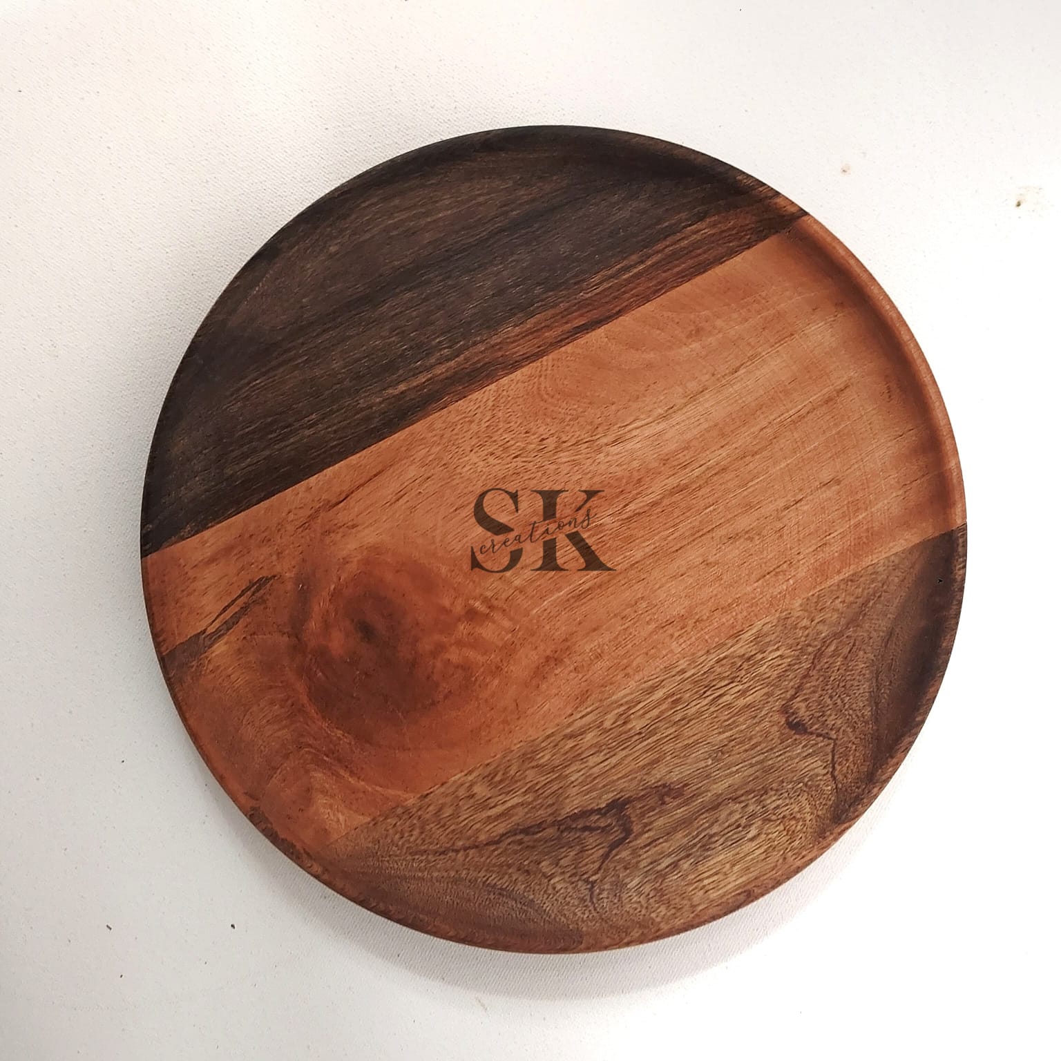 Mango Wooden Round Serving Plates view 3