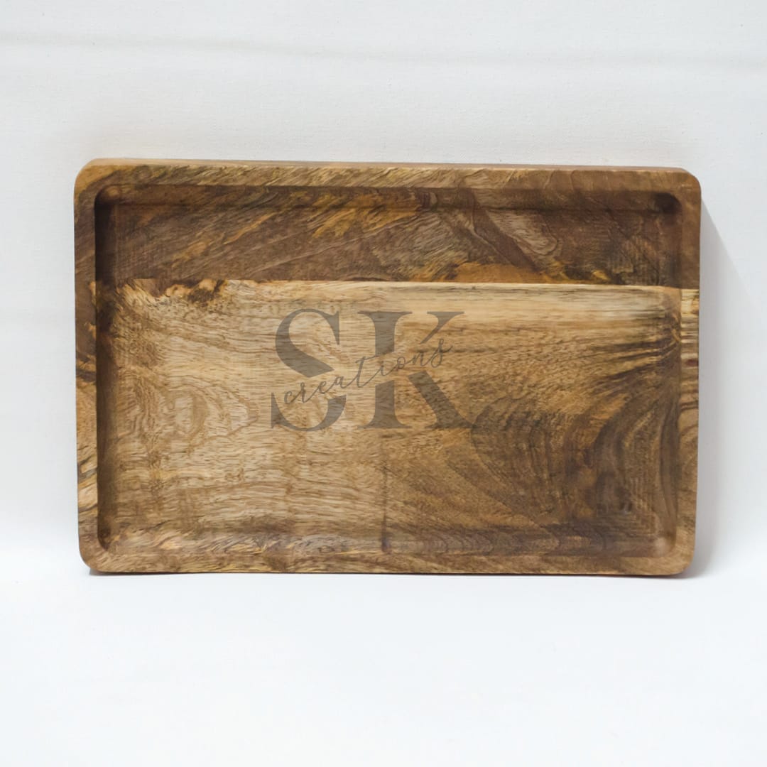 Mango Wooden Rectangular Plate view 3