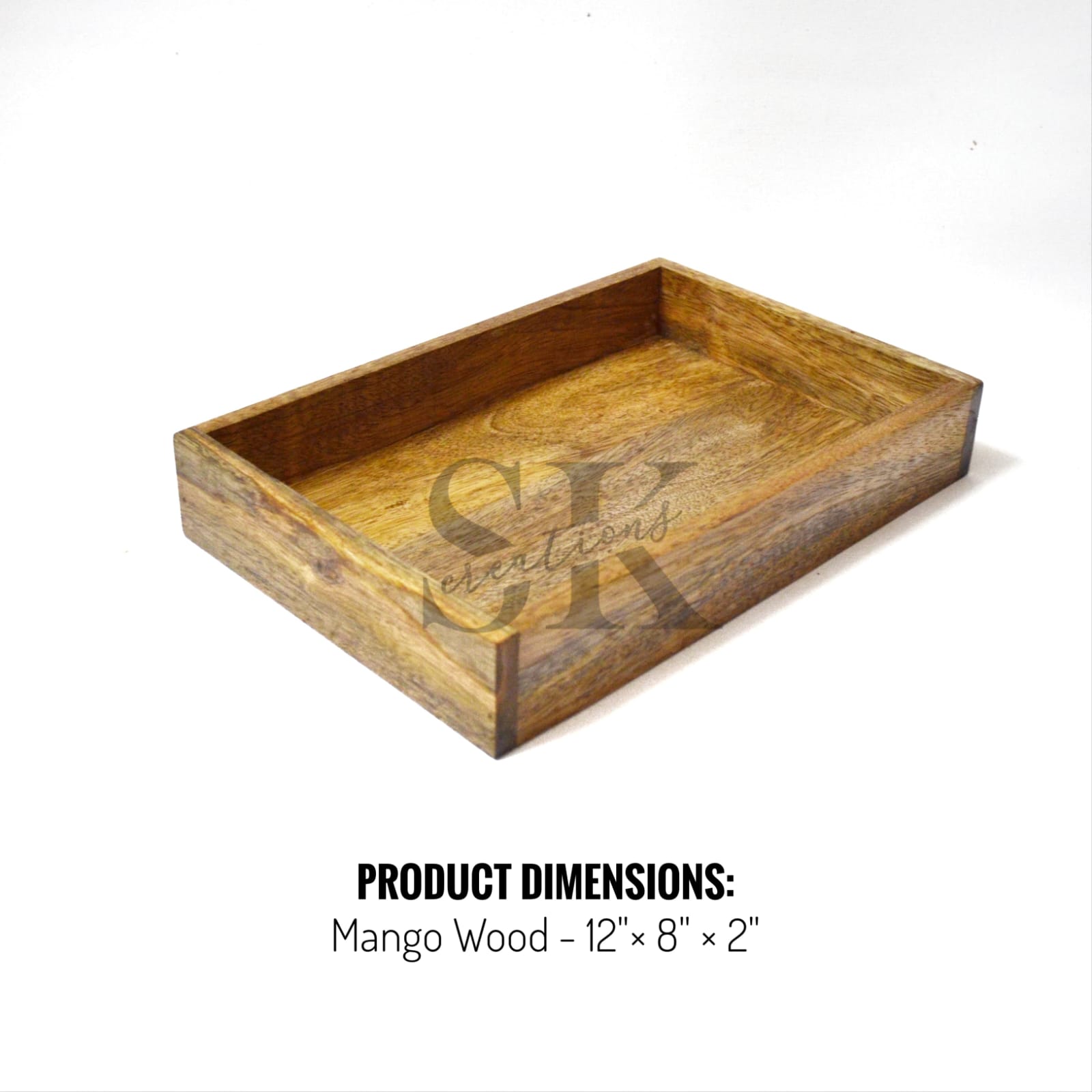 Mango wooden hamper tray
